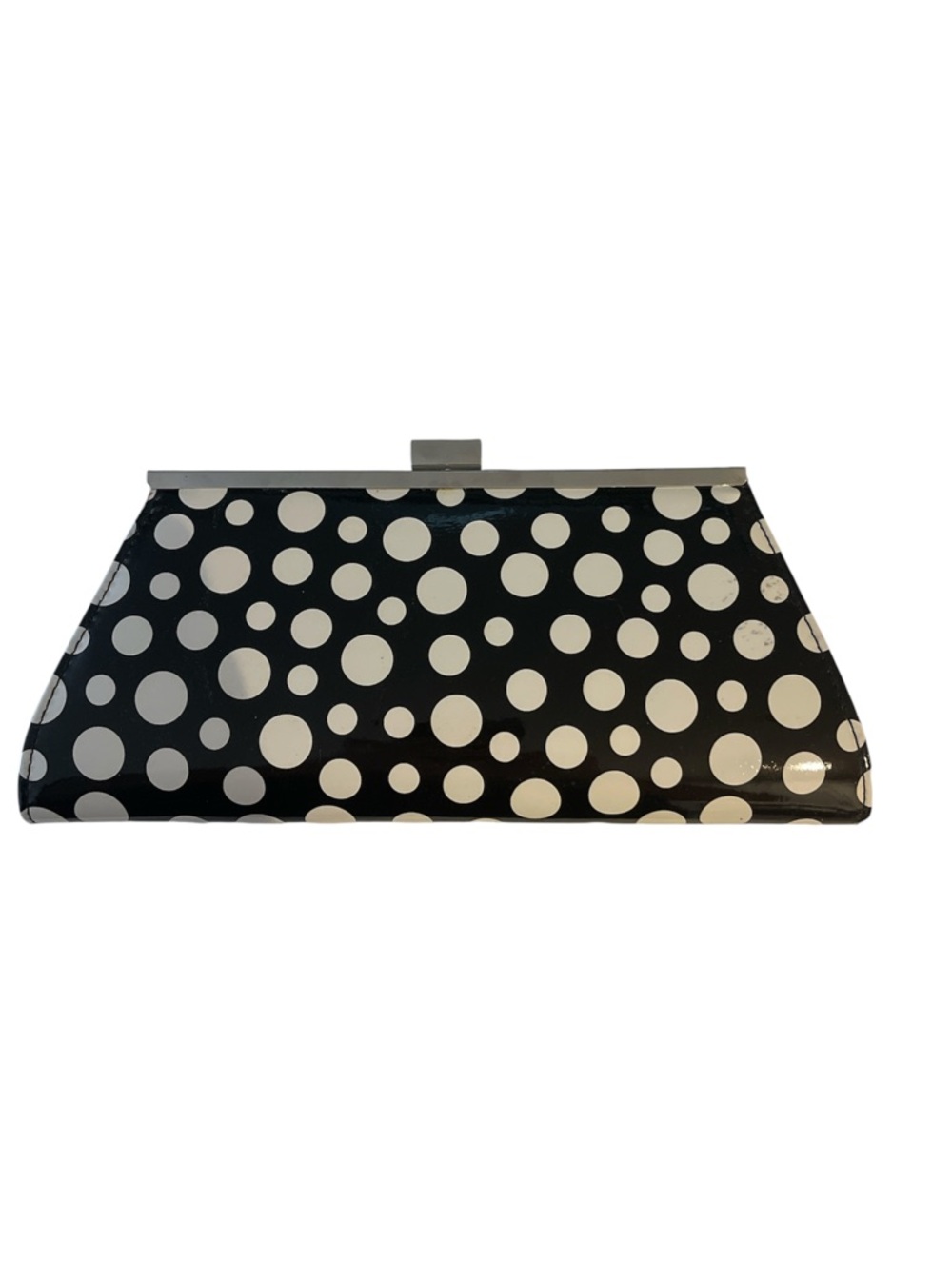 Neiman Marcus Classic Black and White Polka Dot Clutch